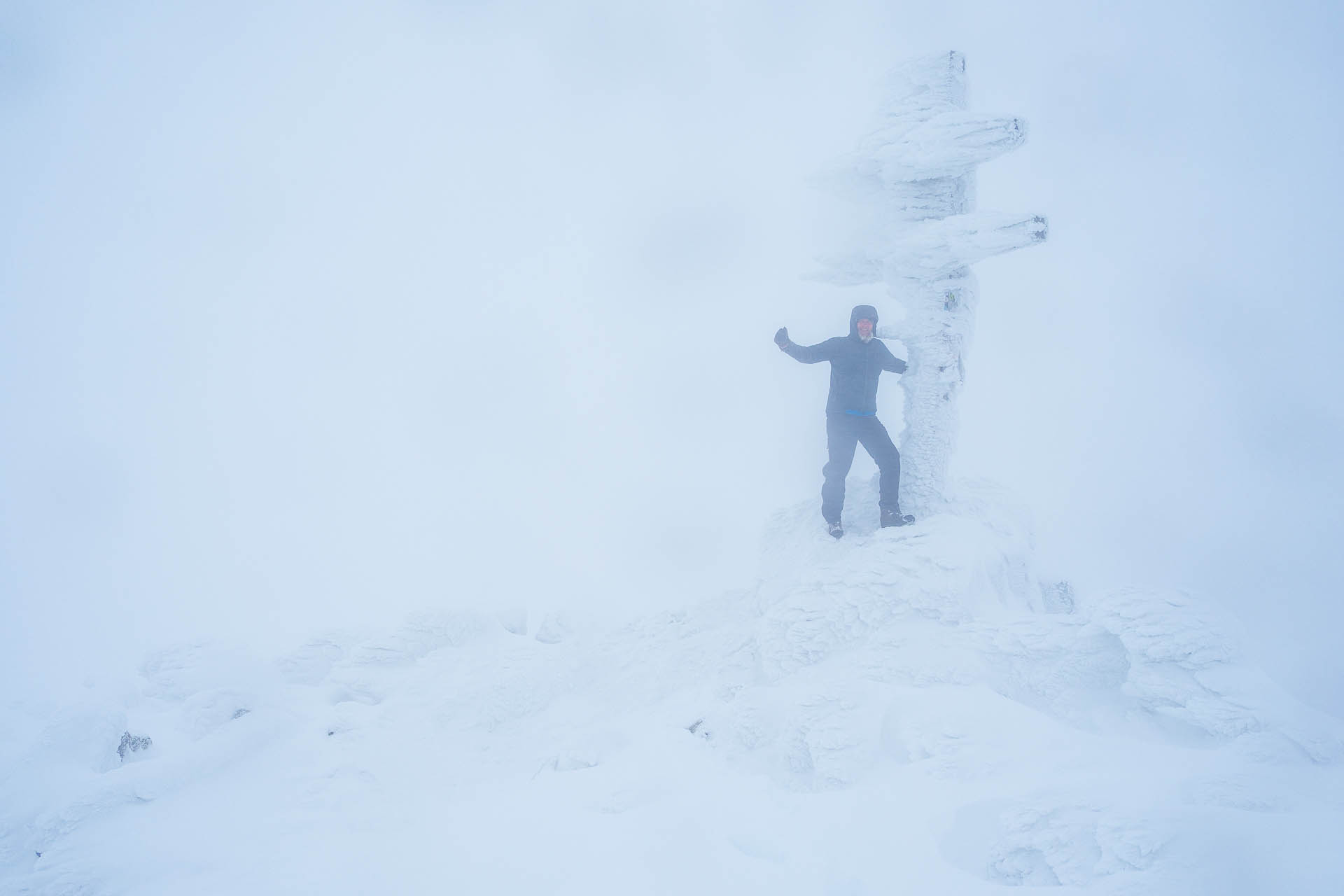 Ďumbier z Trangošky (zimnou cestou) (Nízke Tatry)