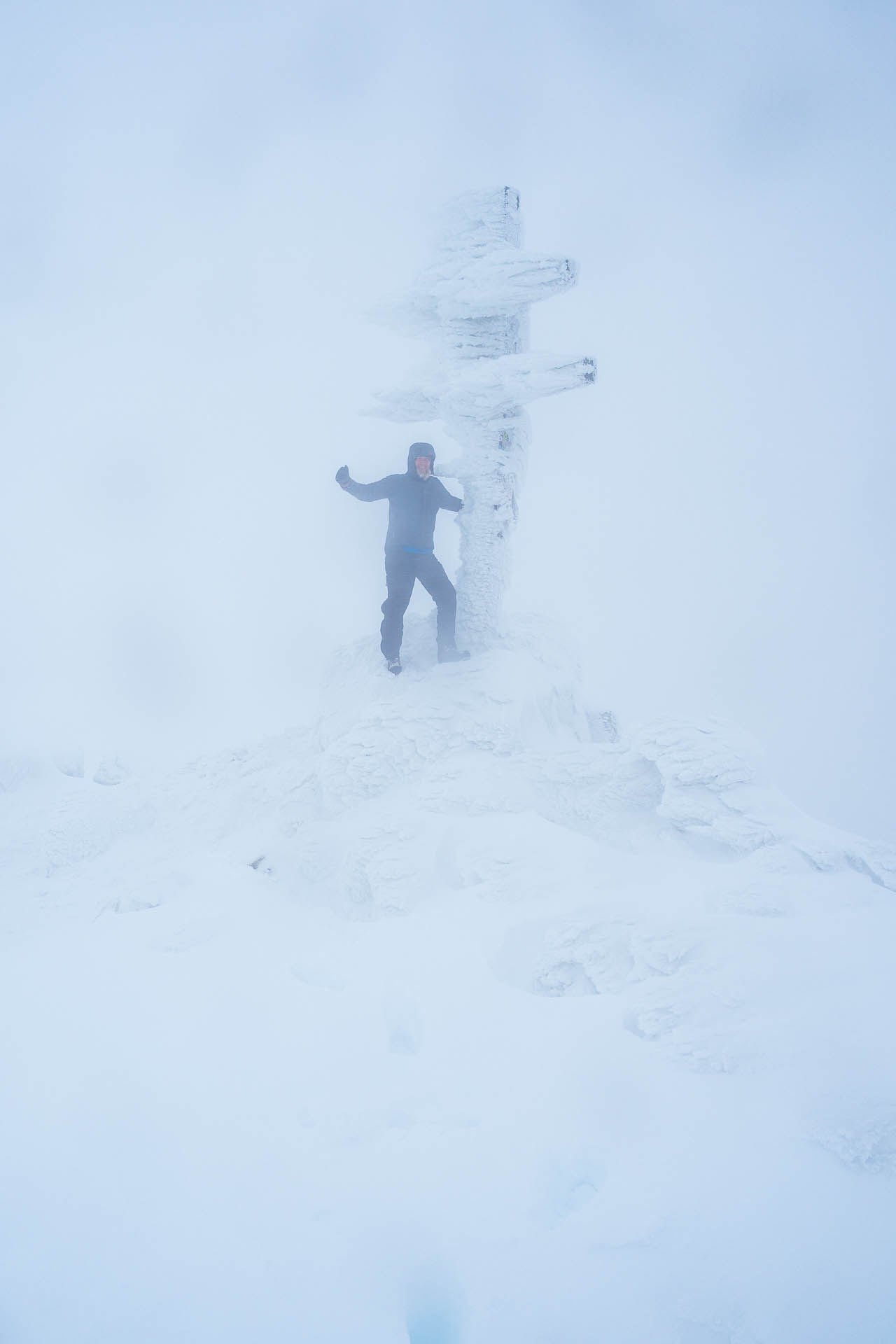 Ďumbier z Trangošky (zimnou cestou) (Nízke Tatry)