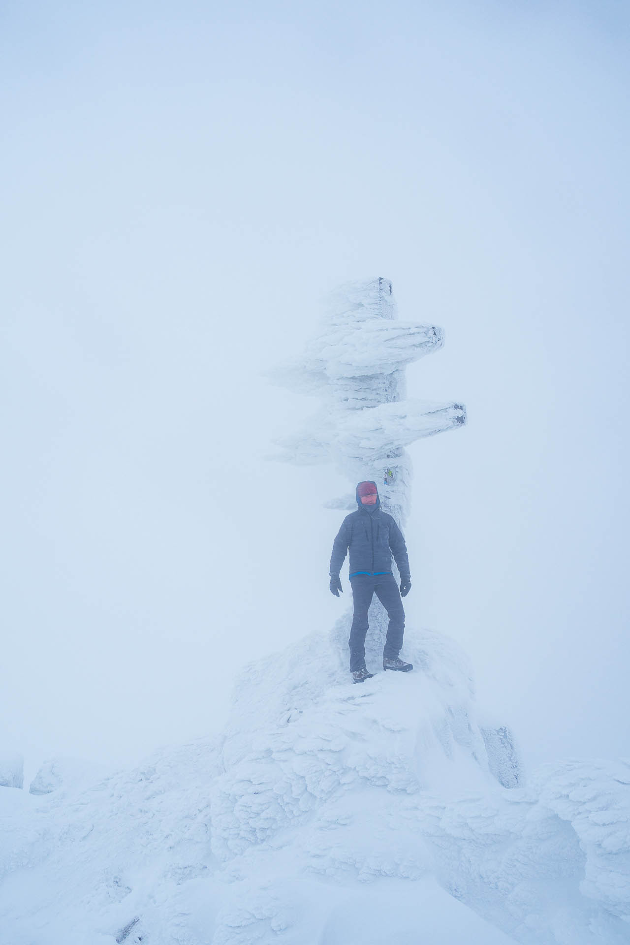 Ďumbier z Trangošky (zimnou cestou) (Nízke Tatry)