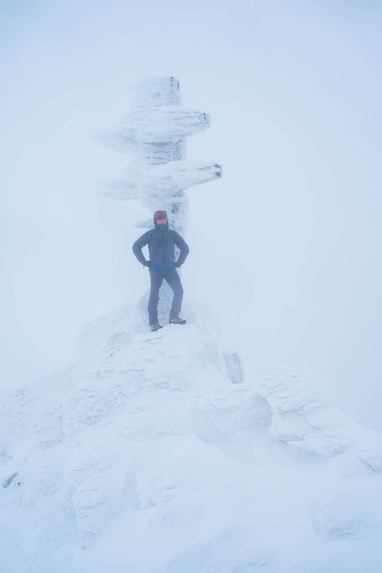 Ďumbier z Trangošky (zimnou cestou) (Nízke Tatry)