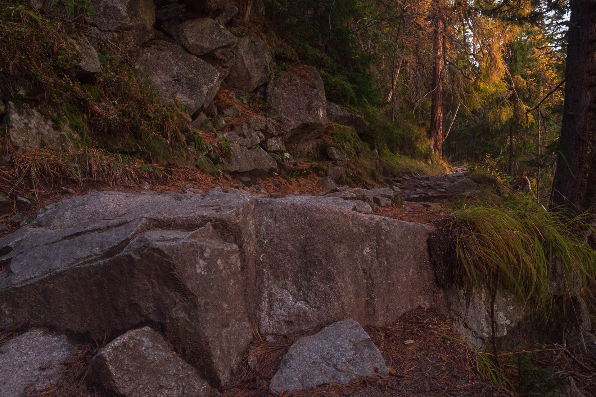 Kôprovský štít od Štrbského plesa (Vysoké Tatry)