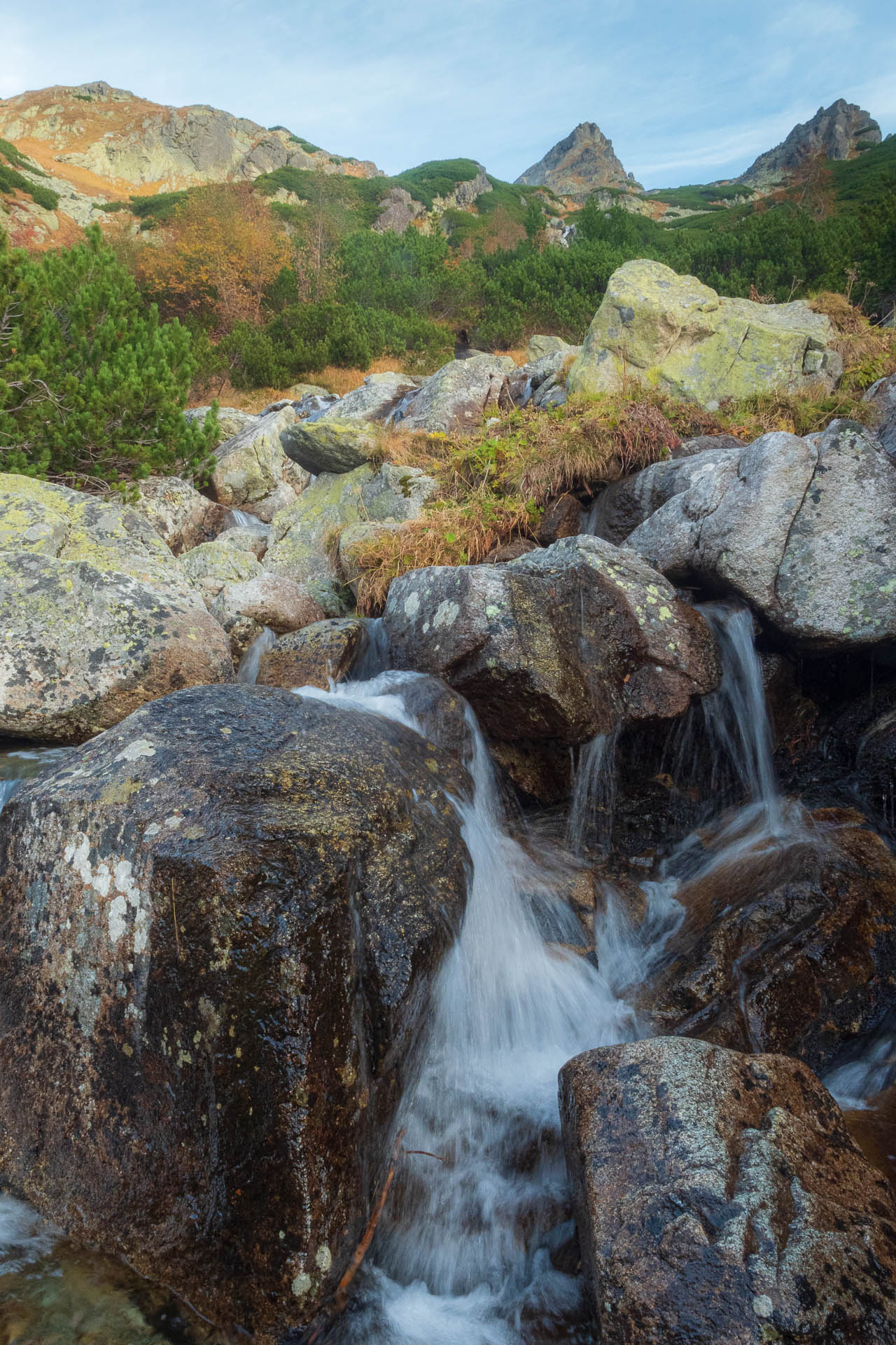 Kôprovský štít od Štrbského plesa (Vysoké Tatry)