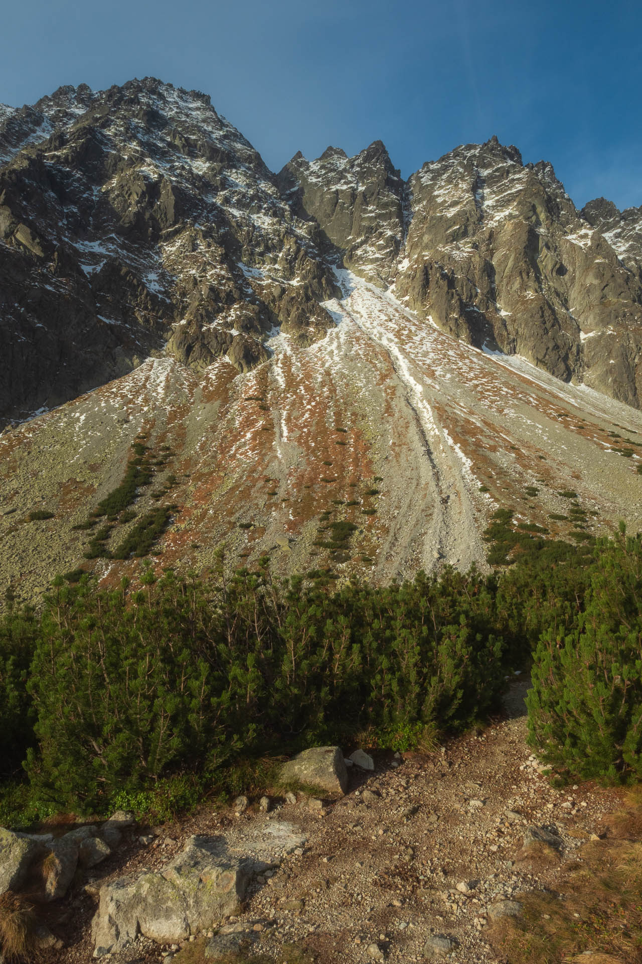 Kôprovský štít od Štrbského plesa (Vysoké Tatry)