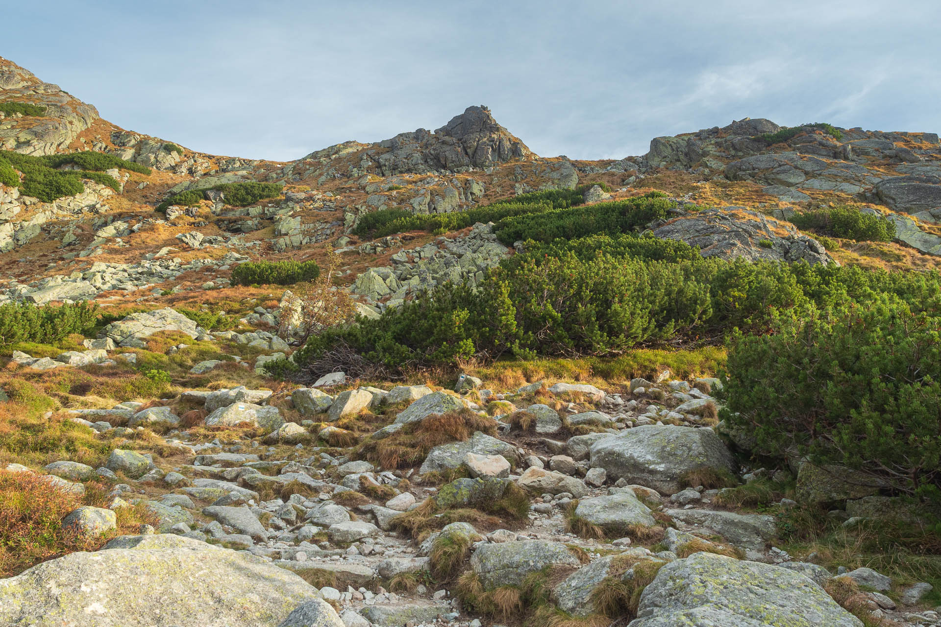 Kôprovský štít od Štrbského plesa (Vysoké Tatry)