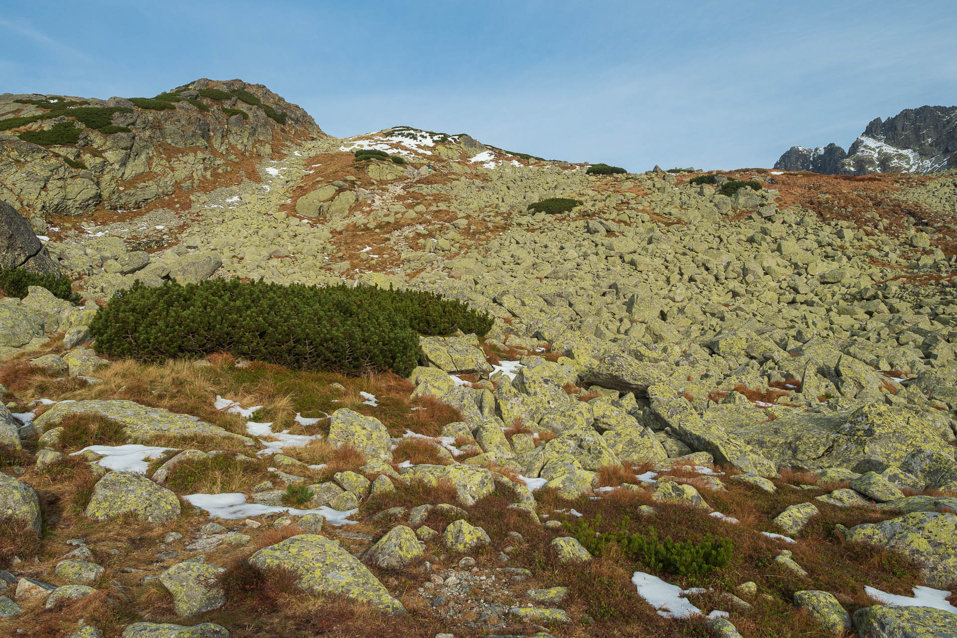 Kôprovský štít od Štrbského plesa (Vysoké Tatry)