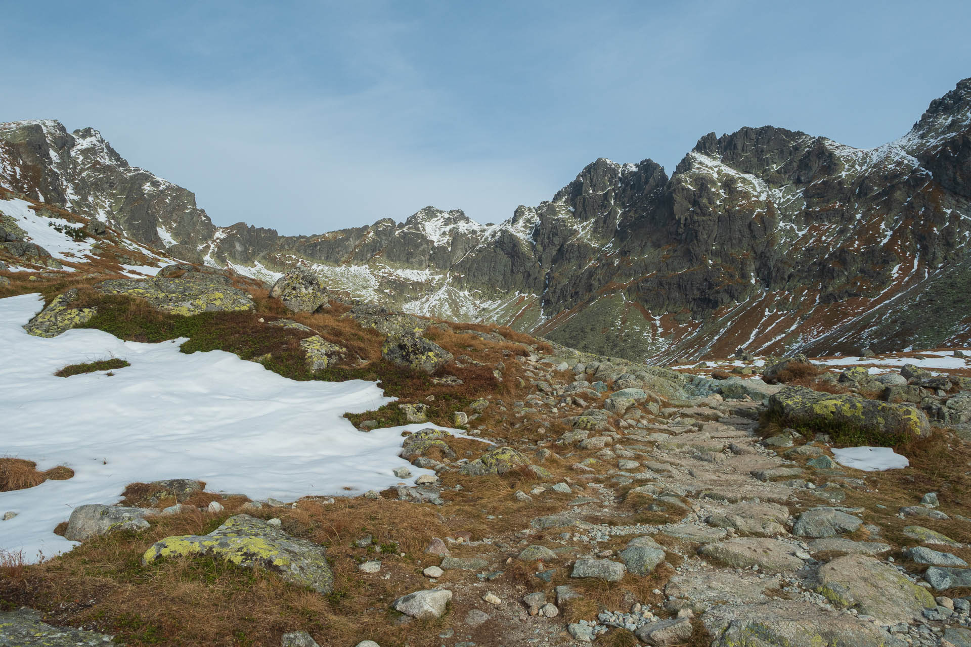 Kôprovský štít od Štrbského plesa (Vysoké Tatry)