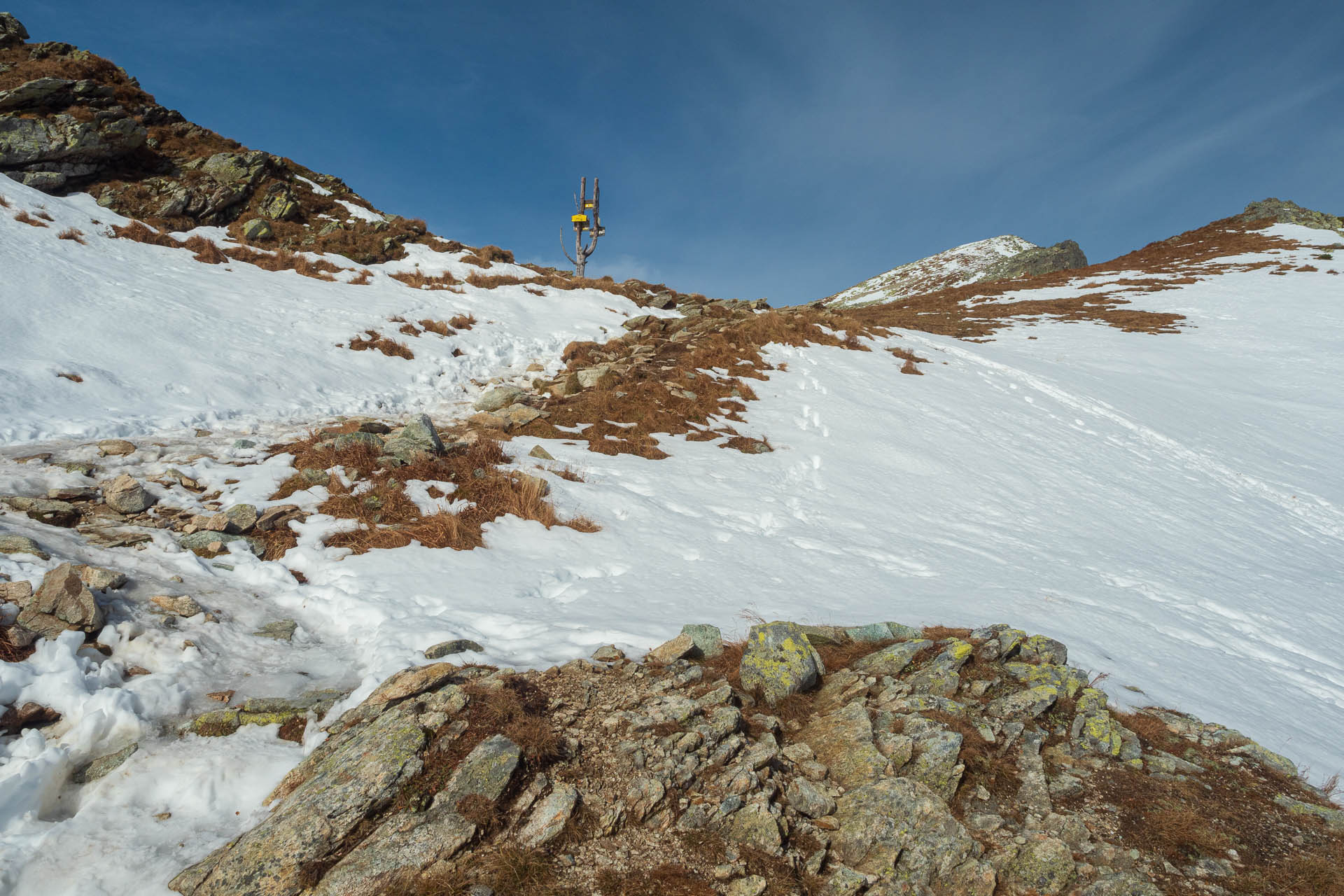 Kôprovský štít od Štrbského plesa (Vysoké Tatry)