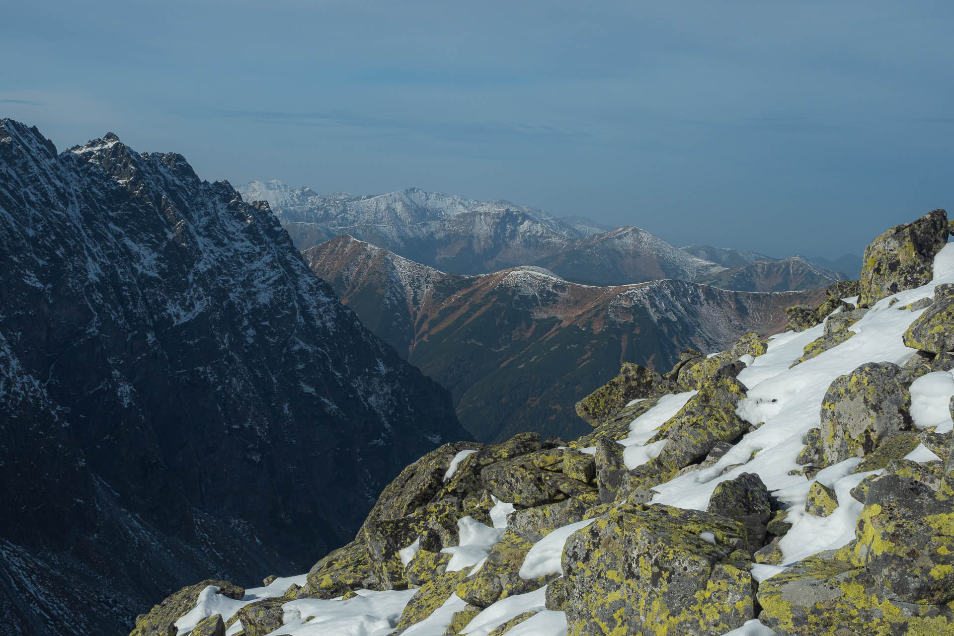 Kôprovský štít od Štrbského plesa (Vysoké Tatry)