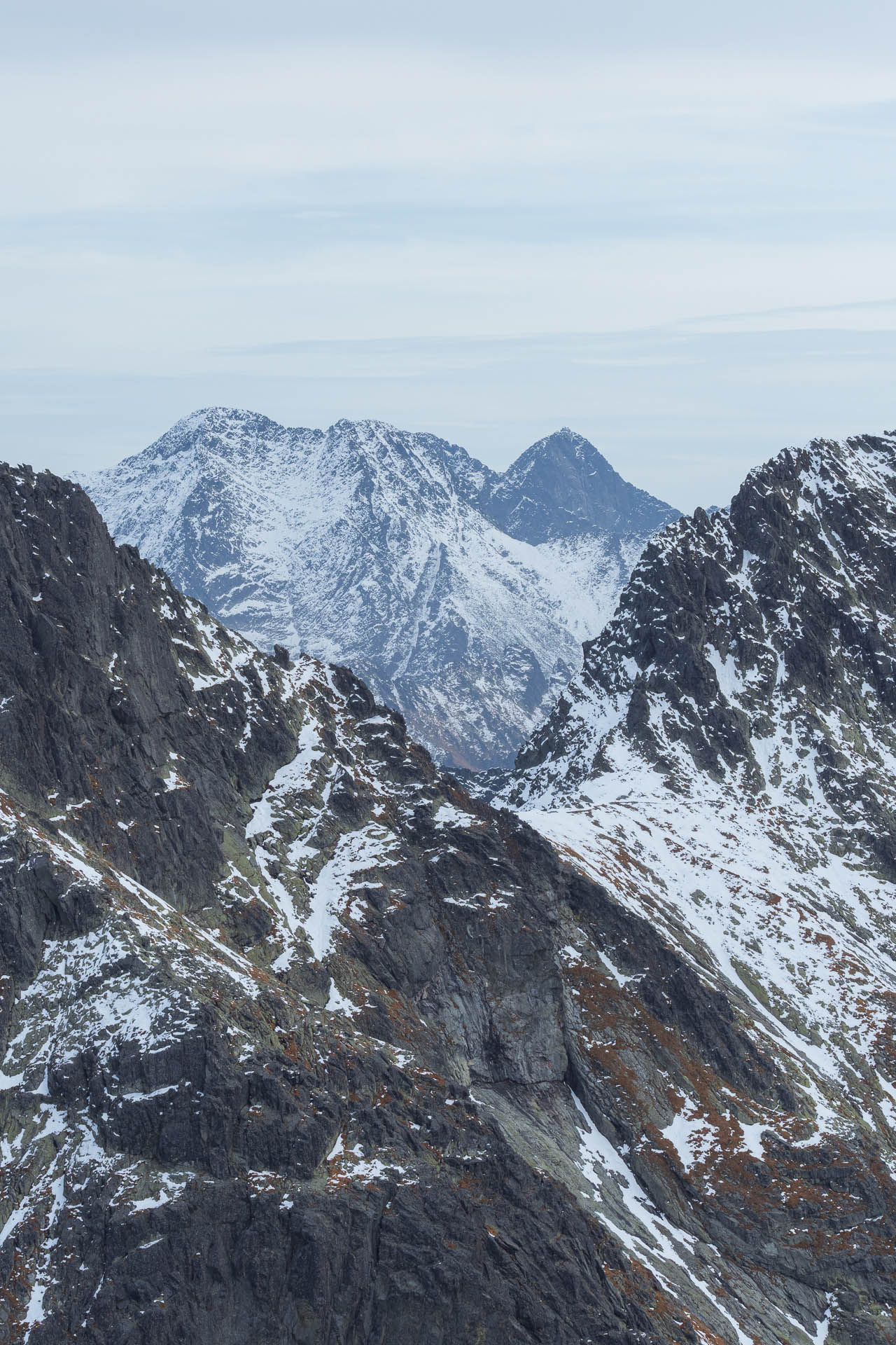 Kôprovský štít od Štrbského plesa (Vysoké Tatry)