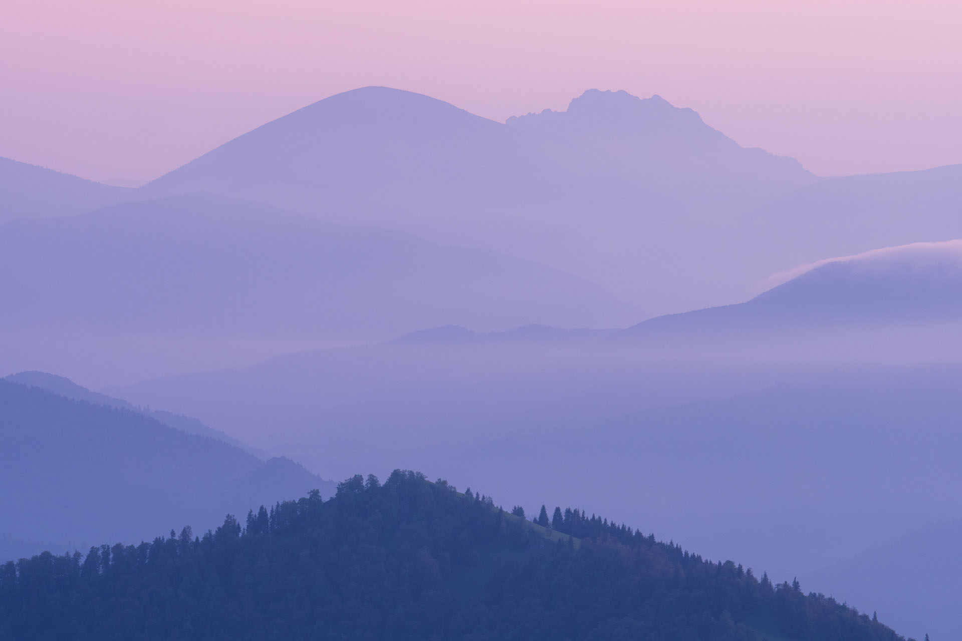 Rakytov od vojenskej zotavovne Granit Smrekovica (Veľká Fatra)