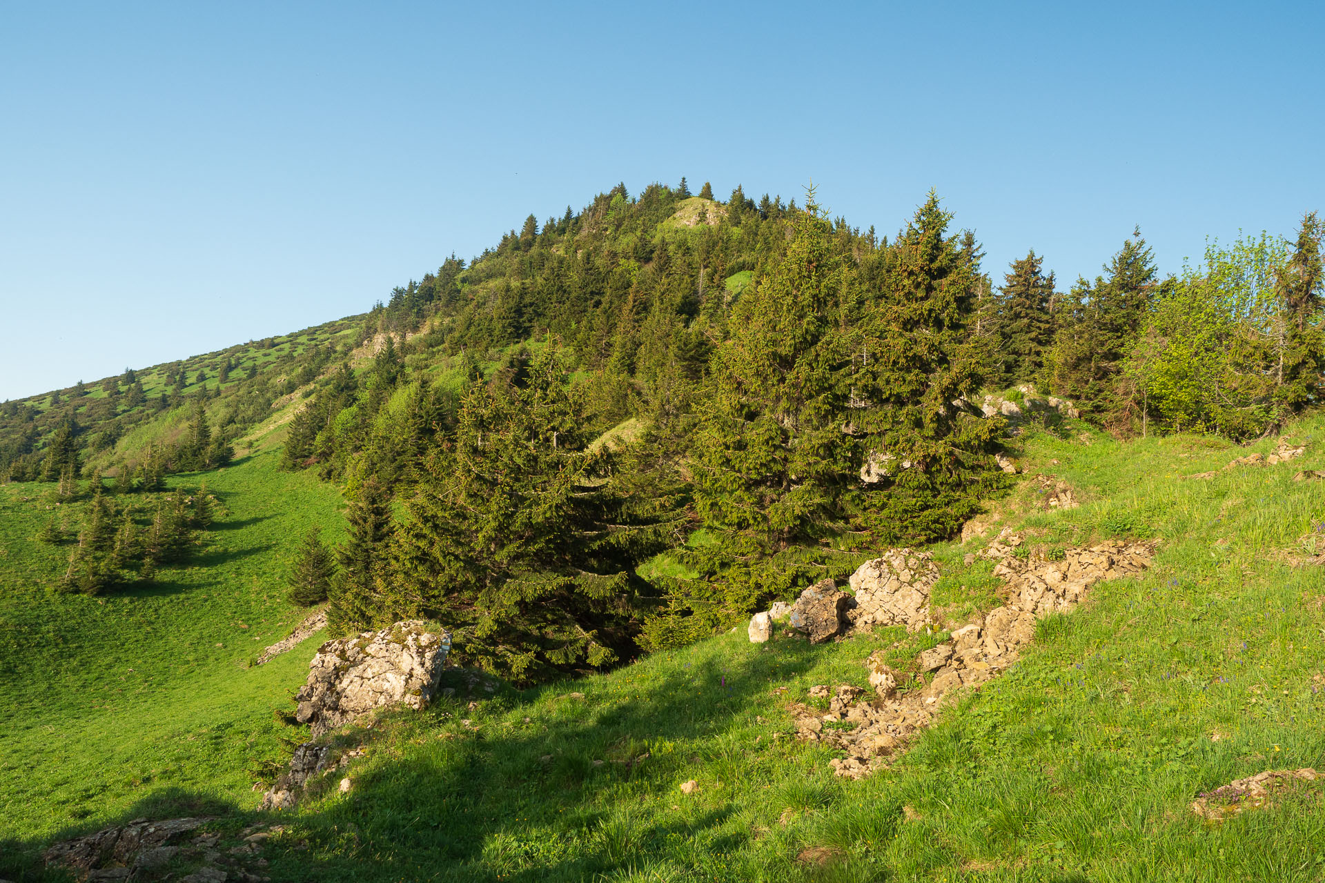 Rakytov od vojenskej zotavovne Granit Smrekovica (Veľká Fatra)