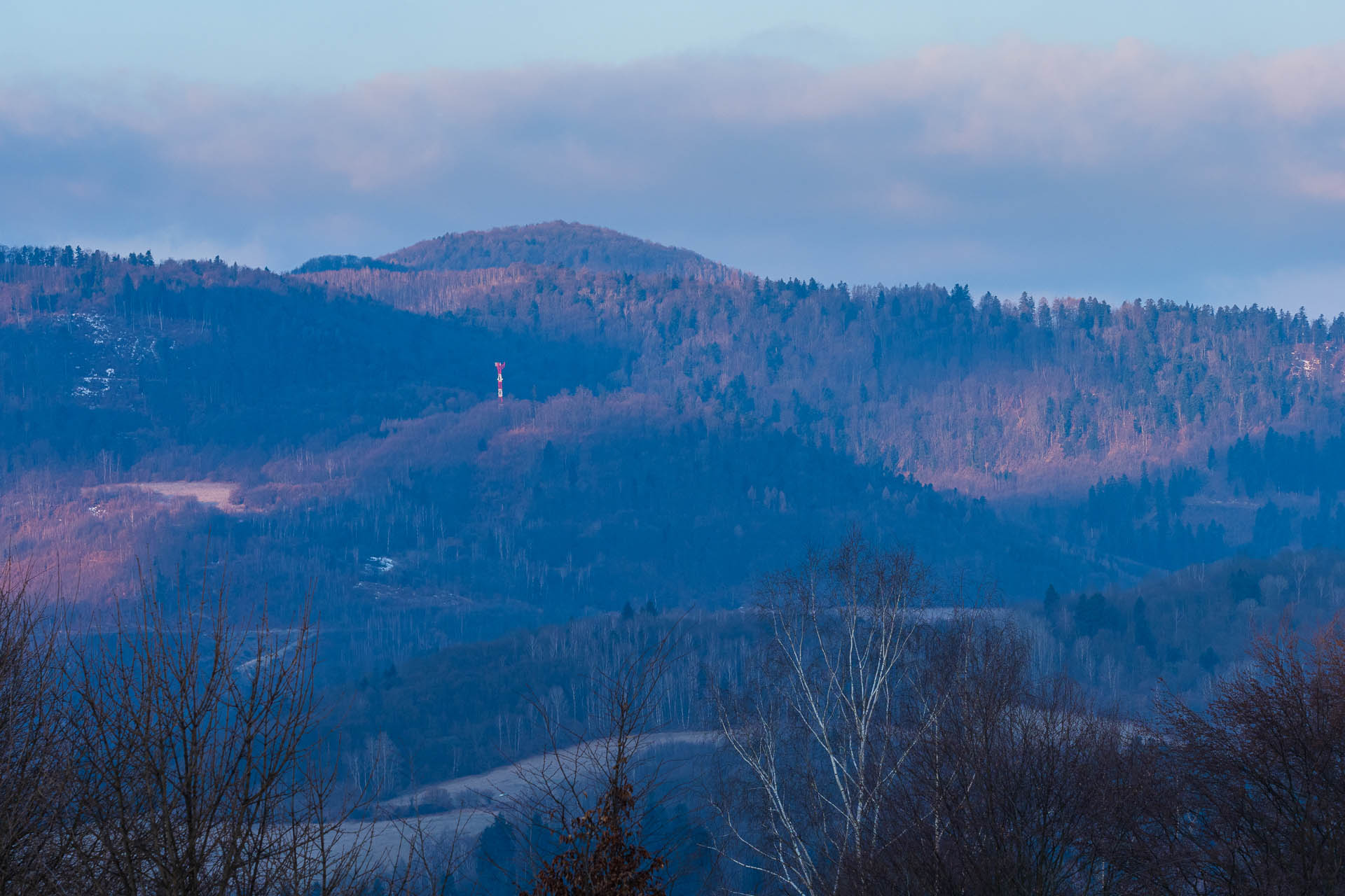 Sivec a Drienkova skala od Ružína (Čierna hora)