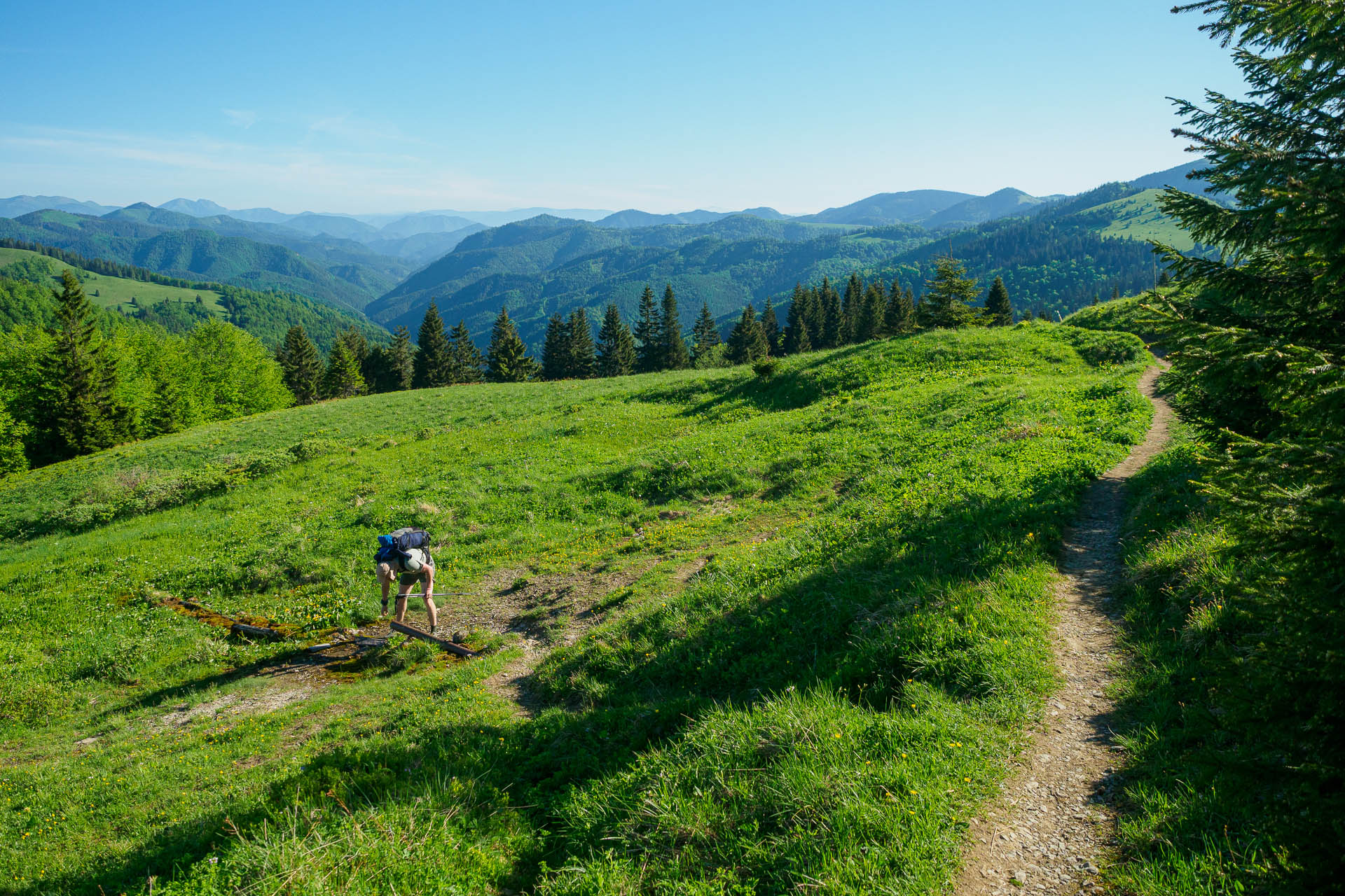 Z Chaty pod Borišovom na Rakytov (Veľká Fatra)