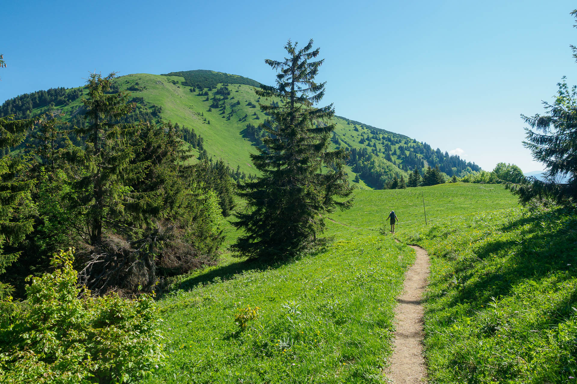 Z Chaty pod Borišovom na Rakytov (Veľká Fatra)