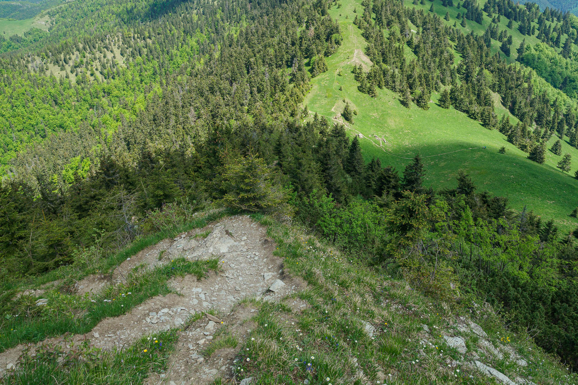 Z Chaty pod Borišovom na Rakytov (Veľká Fatra)