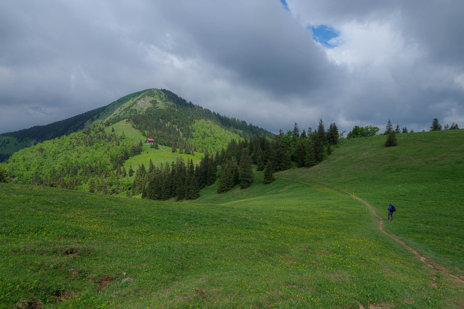 Zo Salaša pod Suchým vrchom cez Ploskú na Borišov (Veľká Fatra)